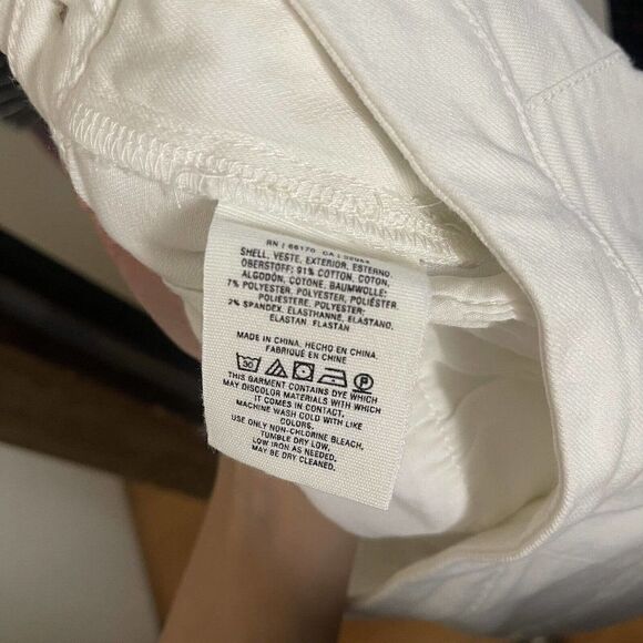 Pilcro and the Letterpress High rise denim white leggings size 28 - Picture 8 of 8